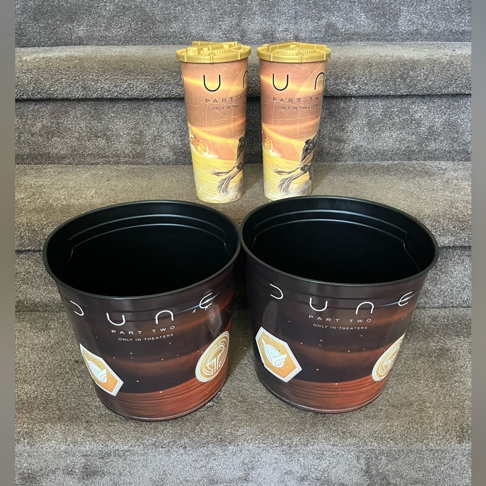 2 Dune Part 2 Regal Special, Edition, Popcorn Bucket And 2 cups
